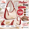 Hobo Bag สีแดงครีม